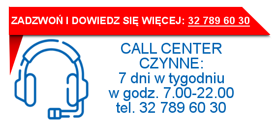 Call center nr tel. 32 789 60 30
